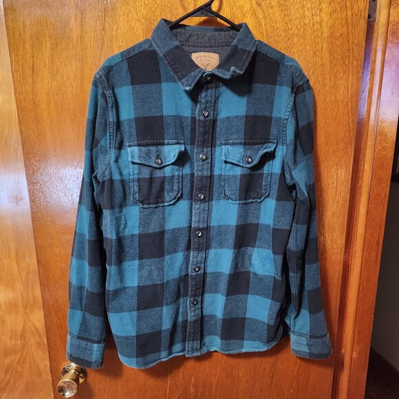 American Eagle Outfitters Other - Men's XL American Eagle Green Plaid (heavy)Flannel Long Sleeve Button Down Shirt